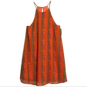 Everly High Neck Swing Dress Summer Mini M NWT